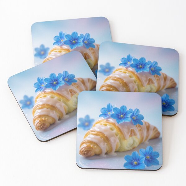Item preview, Elegant Floral Croissant Art designed and sold by ArtQueen777.