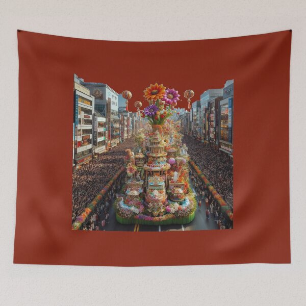 Item preview,  Grand Floral City Parade in South Korea – Realistic Festival Scene designed and sold by PaintMeWorld.