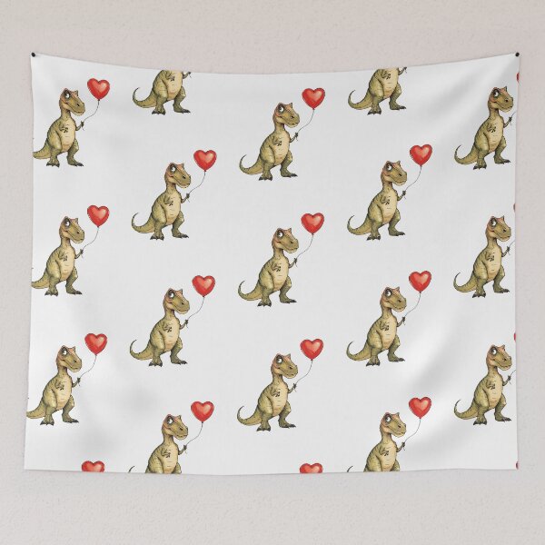 Item preview,  T-Rex Love valentine's day dinosaur designed and sold by SOUFIANE1991.