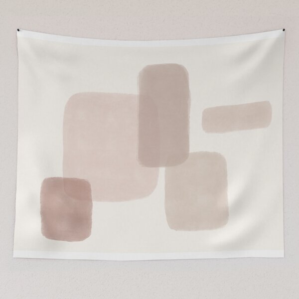 Item preview, Soft Balance Abstract Wall Tapestry designed and sold by QuietFormsStudio.
