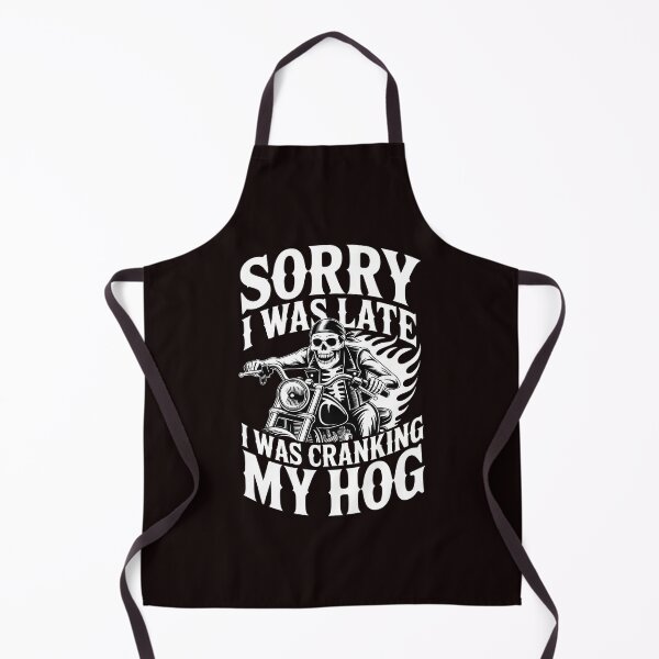 Item preview, Sorry I Was Late I Was Cranking My Hog – Chaotic Skeleton Biker Humor designed and sold by Redgiant87x.