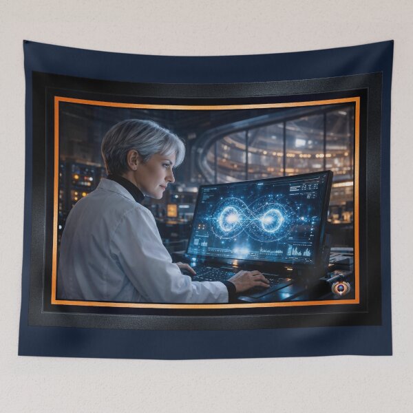 Item preview, Unlocking Quantum Entanglements Secret Of Unlimited Energy Compelling AI Concept Art by Xzendor7 designed and sold by Xzendor7 Digital Art Creations.