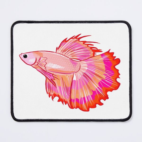 Item preview, Pink betta fish designed and sold by beesocks.