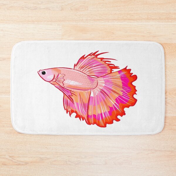 Item preview, Pink betta fish designed and sold by beesocks.