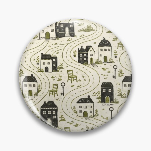 Item preview, Cozy Village Pattern designed and sold by EvaArtHome.