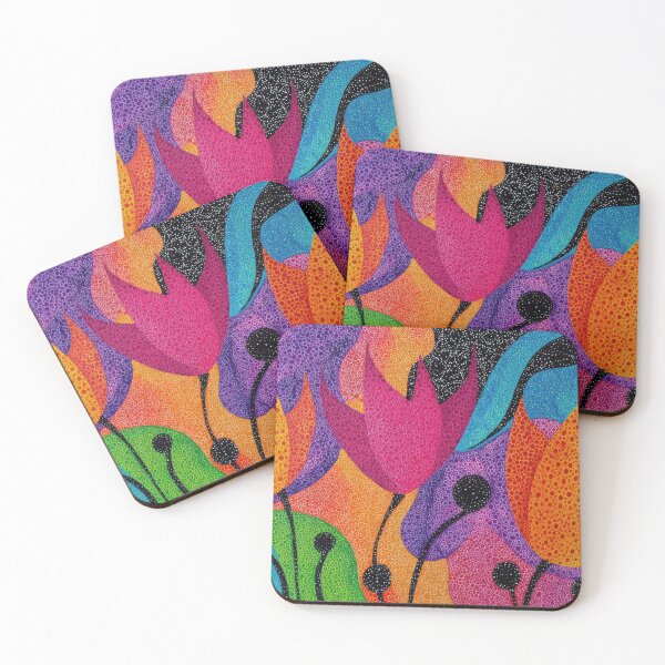 Item preview, Bold-patterned colorful flowers designed and sold by anytka.
