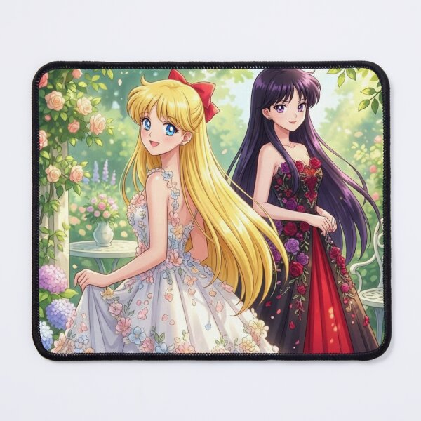 Item preview, Sailor Venus and Sailor Mars at a Garden Party designed and sold by Solace Sparkles.