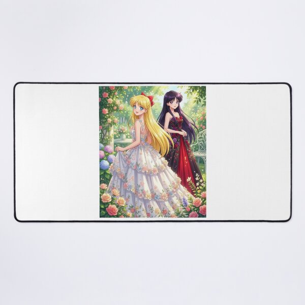 Item preview, Sailor Venus and Sailor Mars at a Garden Party designed and sold by Solace Sparkles.