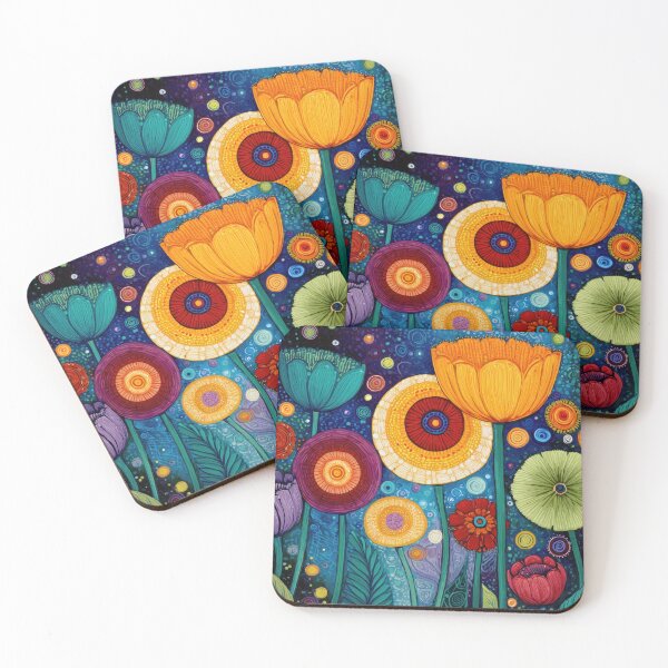Item preview, Colorful flowers in a bright setting designed and sold by anytka.