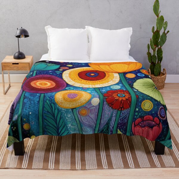 Item preview, Colorful flowers in a bright setting designed and sold by anytka.