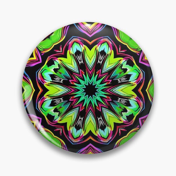 Item preview, Unique Aesthetic Kaleidoscope Mandala Burst designed and sold by HLPsychDesigns.