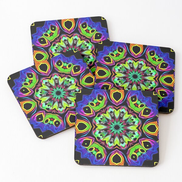 Item preview, Unique Aesthetic Kaleidoscope Mandala Burst designed and sold by HLPsychDesigns.