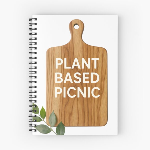 Item preview, Plant based picnic wooden cutting board with green leaves designed and sold by Creative88Art.