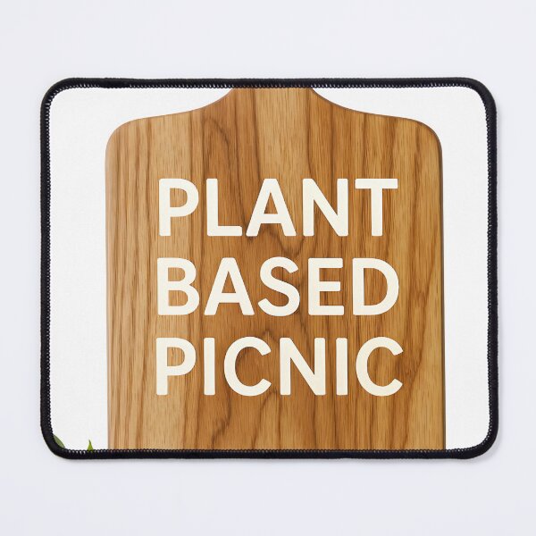 Item preview, Plant based picnic wooden cutting board with green leaves designed and sold by Creative88Art.