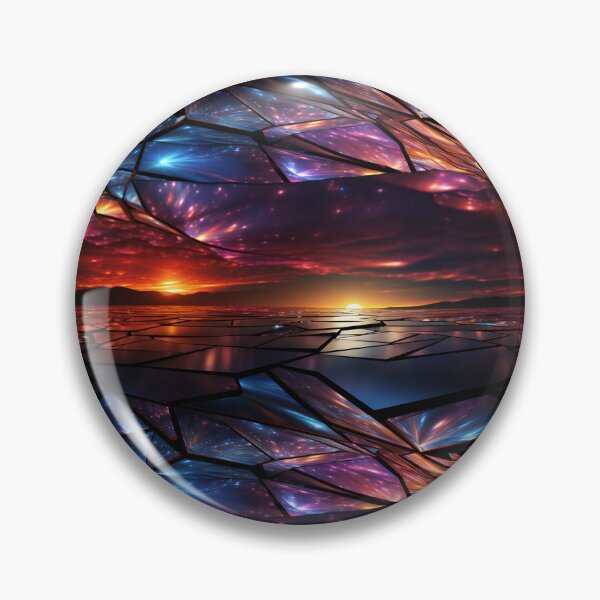 Item preview, Sunset On The Horizon Crackle Glass Mosaic designed and sold by xxEJxx.
