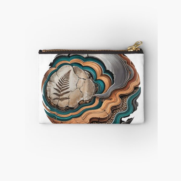 Item preview, Stunning layered earth formation with fossilized fern leaf designed and sold by Creative88Art.