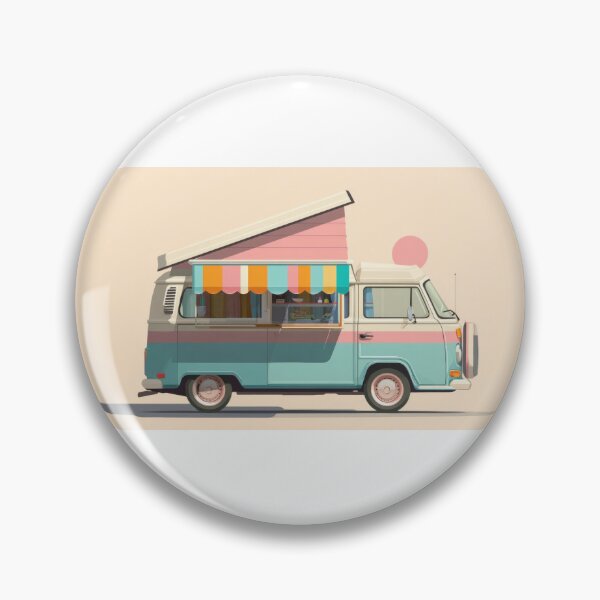 Item preview, Colorful food truck setup at sunset designed and sold by anytka.