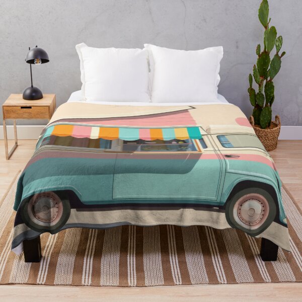 Item preview, Colorful food truck setup at sunset designed and sold by anytka.