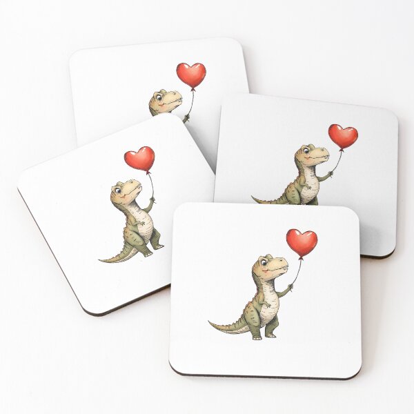 Item preview, T-Rex Love valentine's day dinosaur designed and sold by SOUFIANE1991.