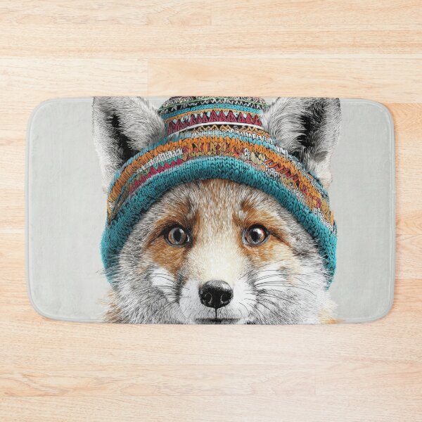 Item preview, Fox wearing a colorful hat designed and sold by anytka.