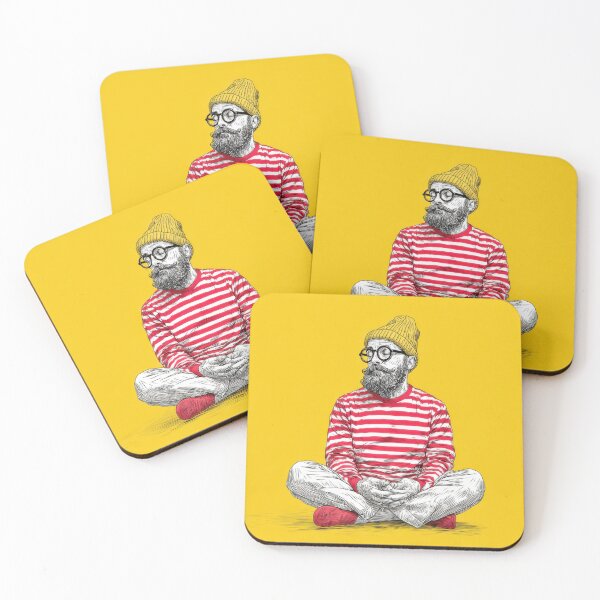 Item preview, Man in striped shirt beanie designed and sold by anytka.