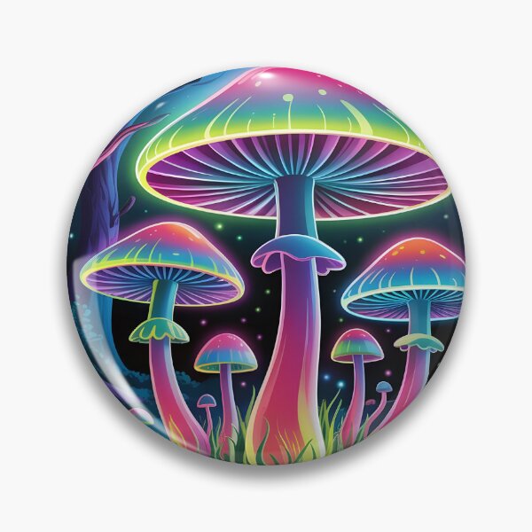Artikelvorschau, Neon-Pilzwald – Psychedelische Nacht-Naturkunst entworfen und verkauft von RBToper.