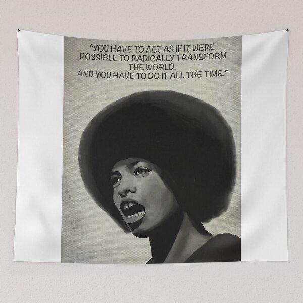 Item preview, Angela Davis portrait painting  designed and sold by thehat24.