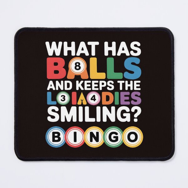 Item preview, What Has Balls and Keeps the Ladies Smiling Bingo – Funny Bingo Humor Quote designed and sold by Redgiant87x.