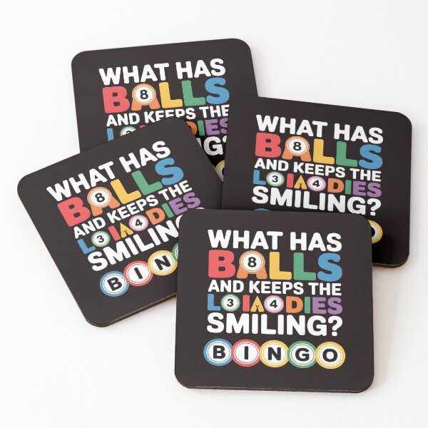 Item preview, What Has Balls and Keeps the Ladies Smiling Bingo – Funny Bingo Humor Quote designed and sold by Redgiant87x.