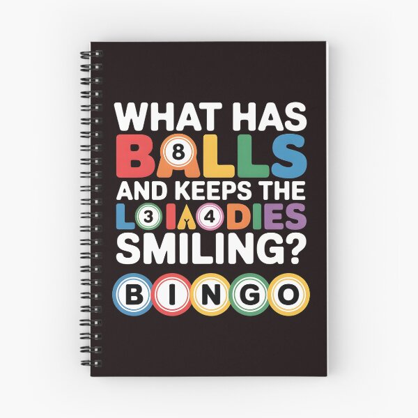 Item preview, What Has Balls and Keeps the Ladies Smiling Bingo – Funny Bingo Humor Quote designed and sold by Redgiant87x.