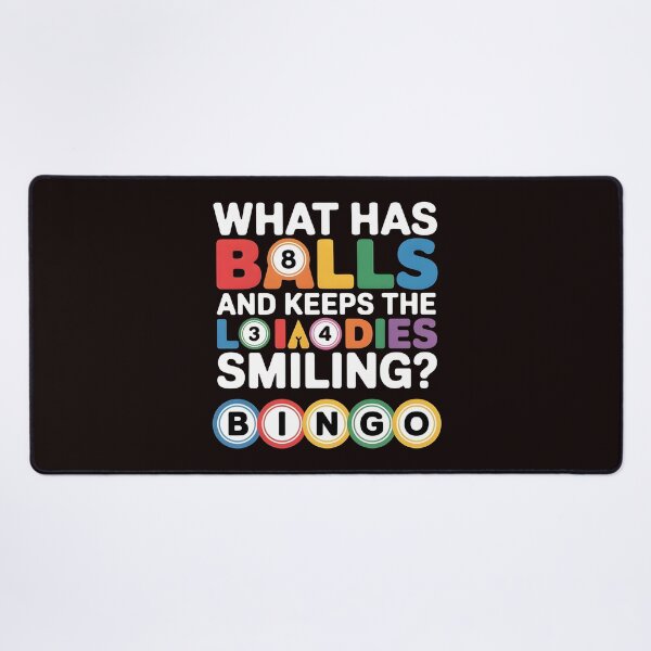 Item preview, What Has Balls and Keeps the Ladies Smiling Bingo – Funny Bingo Humor Quote designed and sold by Redgiant87x.