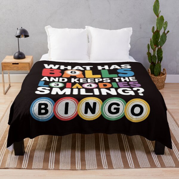 Item preview, What Has Balls and Keeps the Ladies Smiling Bingo – Funny Bingo Humor Quote designed and sold by Redgiant87x.