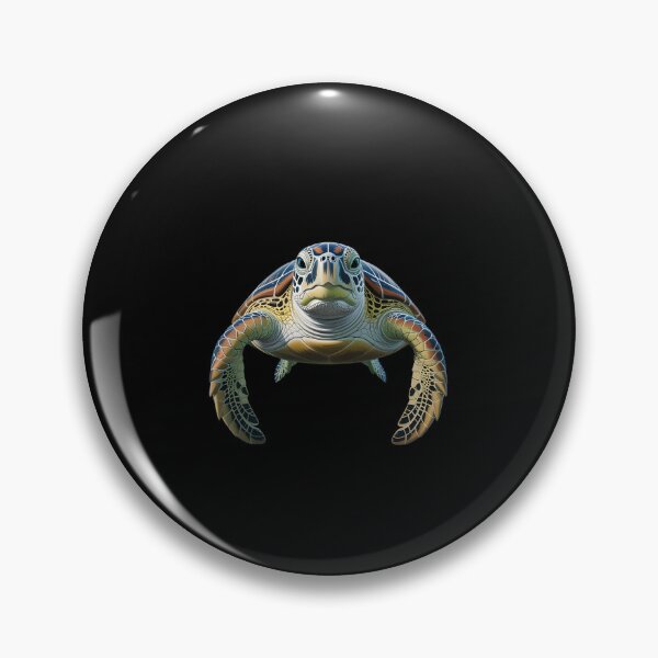 Item preview, Realistic sea turtle calm ocean art designed and sold by ObjCrea123.