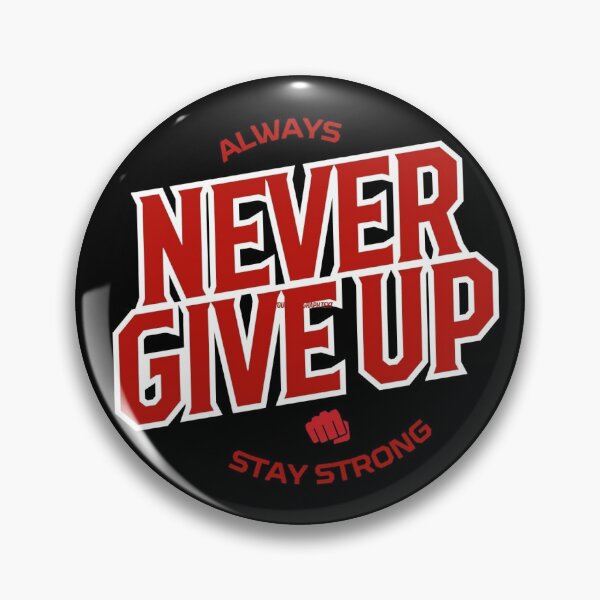 Item preview, Never Give Up, sticker designed and sold by Alain12345.