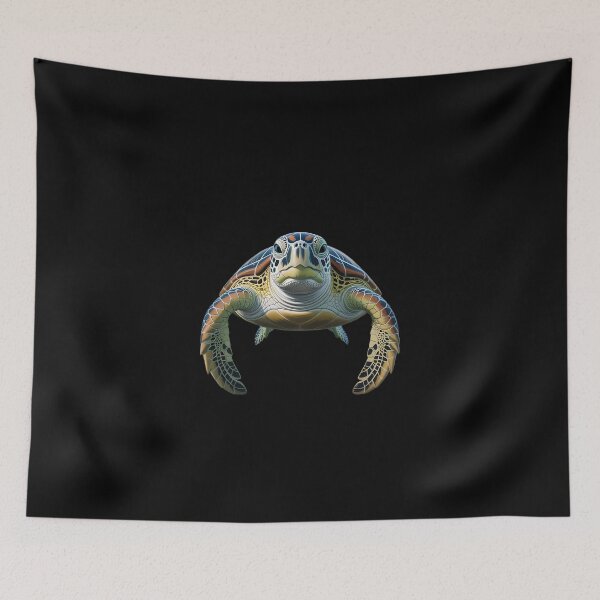 Item preview, Realistic sea turtle calm ocean art designed and sold by ObjCrea123.