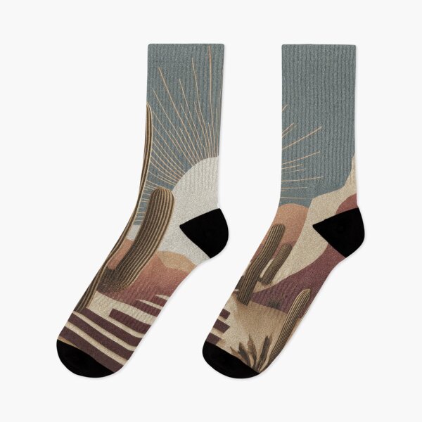 Item preview, Desert scene with cacti and sun designed and sold by anytka.