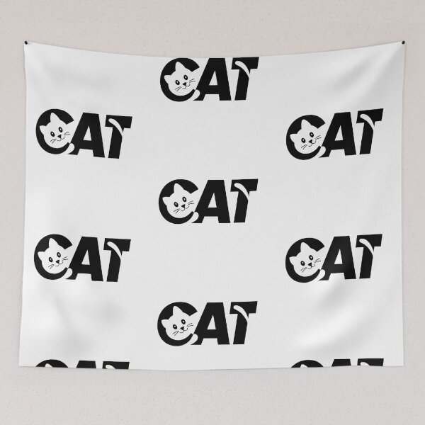 Item preview, Cute Cartoon Cat Typography – Whimsical Feline Design for Pet Lovers designed and sold by Psycho-Crazy.