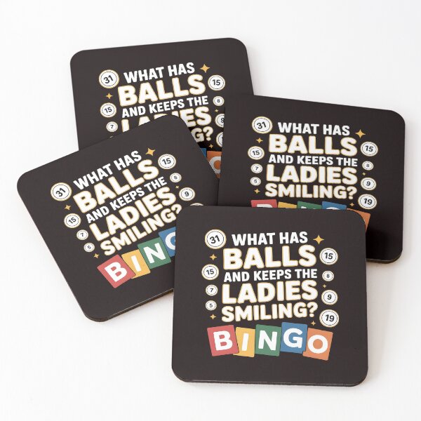 Item preview, What Has Balls and Keeps the Ladies Smiling Bingo – Classic Bingo Humor Design designed and sold by Redgiant87x.