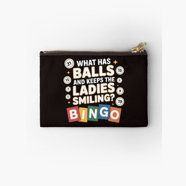 Item preview, What Has Balls and Keeps the Ladies Smiling Bingo – Classic Bingo Humor Design designed and sold by Redgiant87x.