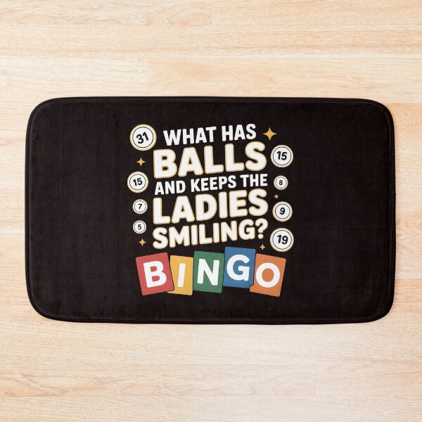Item preview, What Has Balls and Keeps the Ladies Smiling Bingo – Classic Bingo Humor Design designed and sold by Redgiant87x.