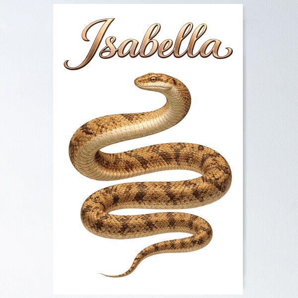 Item preview, Isabella Snake Zodiac — Wisdom, Intuition and Elegance of the Chinese Snake designed and sold by AlexLineArt.