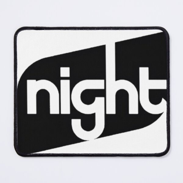 Item preview, NIGHT – Negative Space Black & White Typography Design designed and sold by Fruzbt.