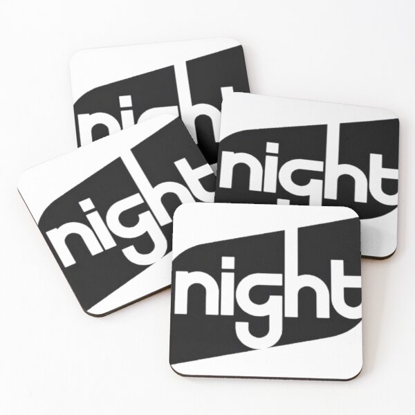 Item preview, NIGHT – Negative Space Black & White Typography Design designed and sold by Fruzbt.