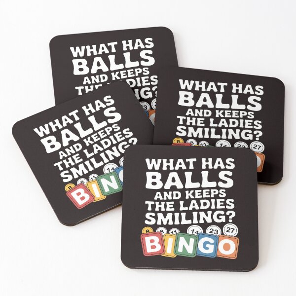 Item preview, What Has Balls and Keeps the Ladies Smiling Bingo – Cheeky Bingo Joke Shirt designed and sold by Redgiant87x.
