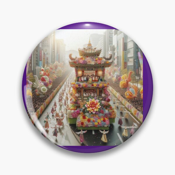 Item preview,  Grand Floral City Parade in South Korea – Realistic Festival Scene designed and sold by PaintMeWorld.