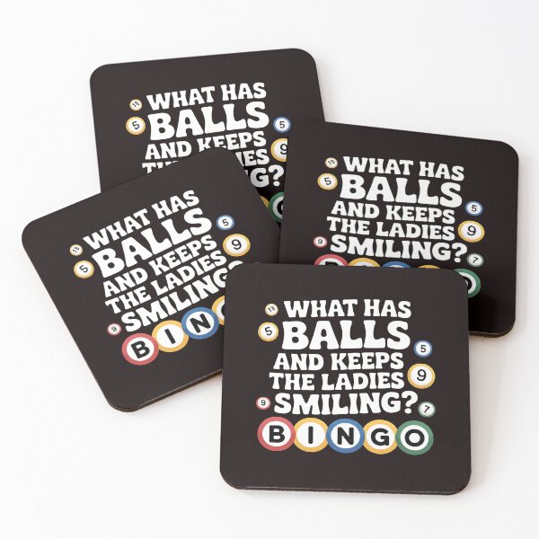 Item preview, What Has Balls and Keeps the Ladies Smiling Bingo – Funny Bingo Lover Quote designed and sold by Redgiant87x.