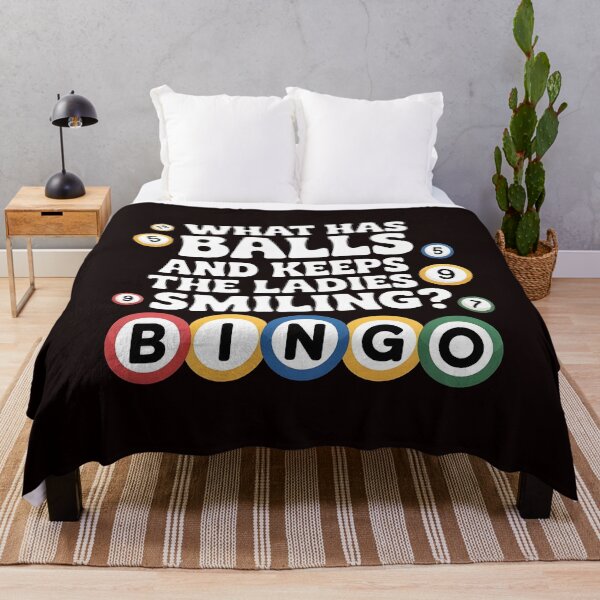 Item preview, What Has Balls and Keeps the Ladies Smiling Bingo – Funny Bingo Lover Quote designed and sold by Redgiant87x.
