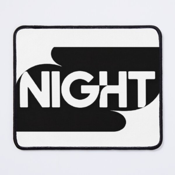 Item preview, NIGHT – Negative Space Black & White Typography Design designed and sold by Fruzbt.