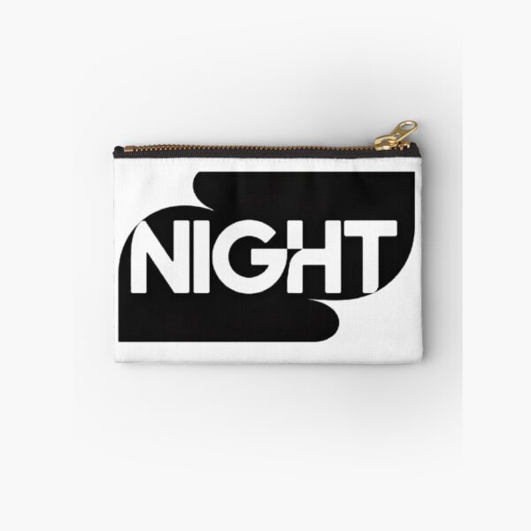 Item preview,  NIGHT – Negative Space Black & White Typography Design designed and sold by Fruzbt.