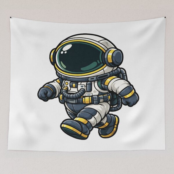 Item preview, Astronaut Walking on Invisible Surface Space Illustration designed and sold by Combat Skies.